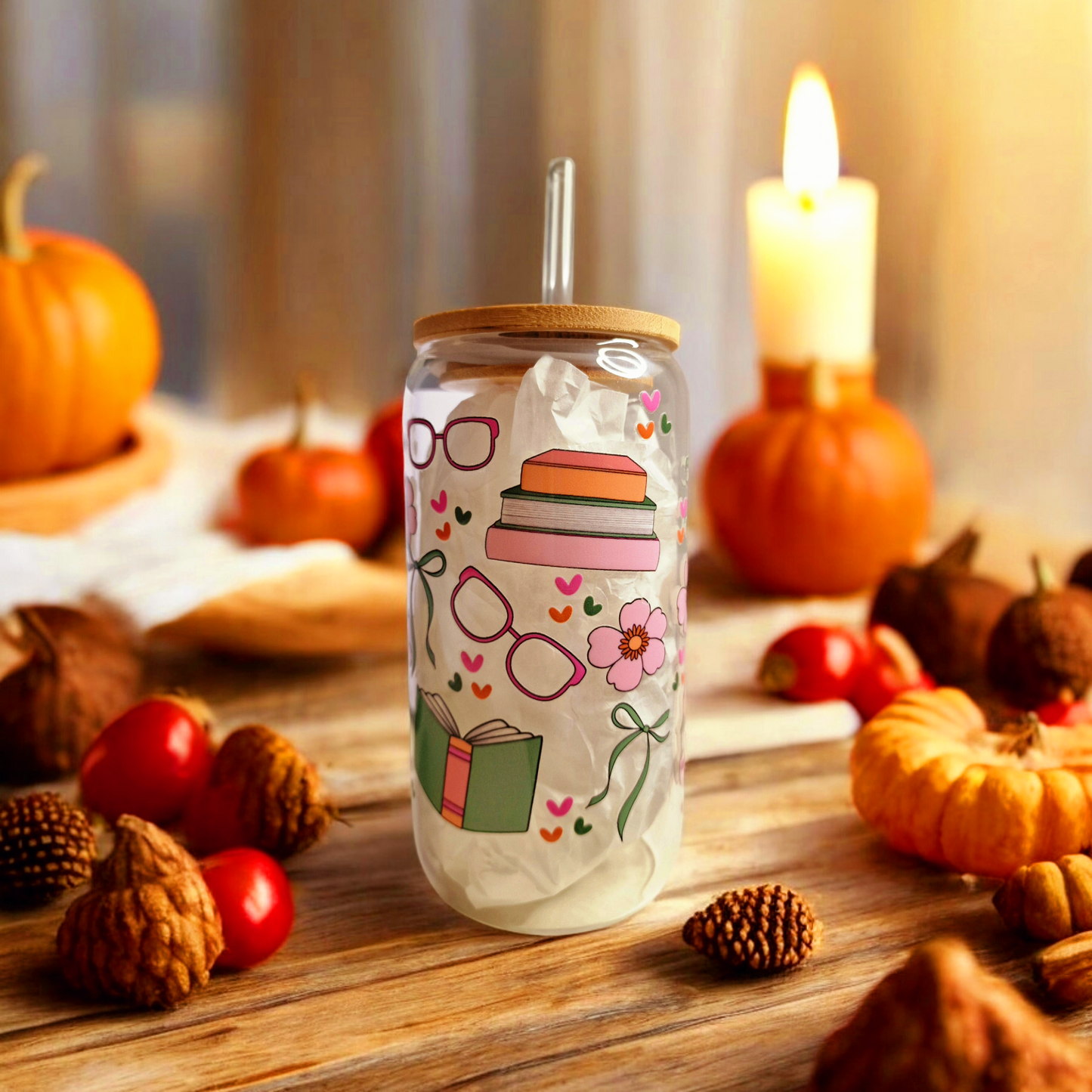 Verre en borosilicate 16 oz (473 ml) - Lecture Fantomatique