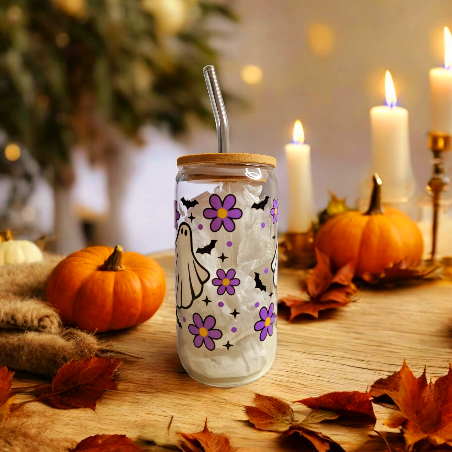 Verre en borosilicate 16 oz (473 ml) - Spooky Season