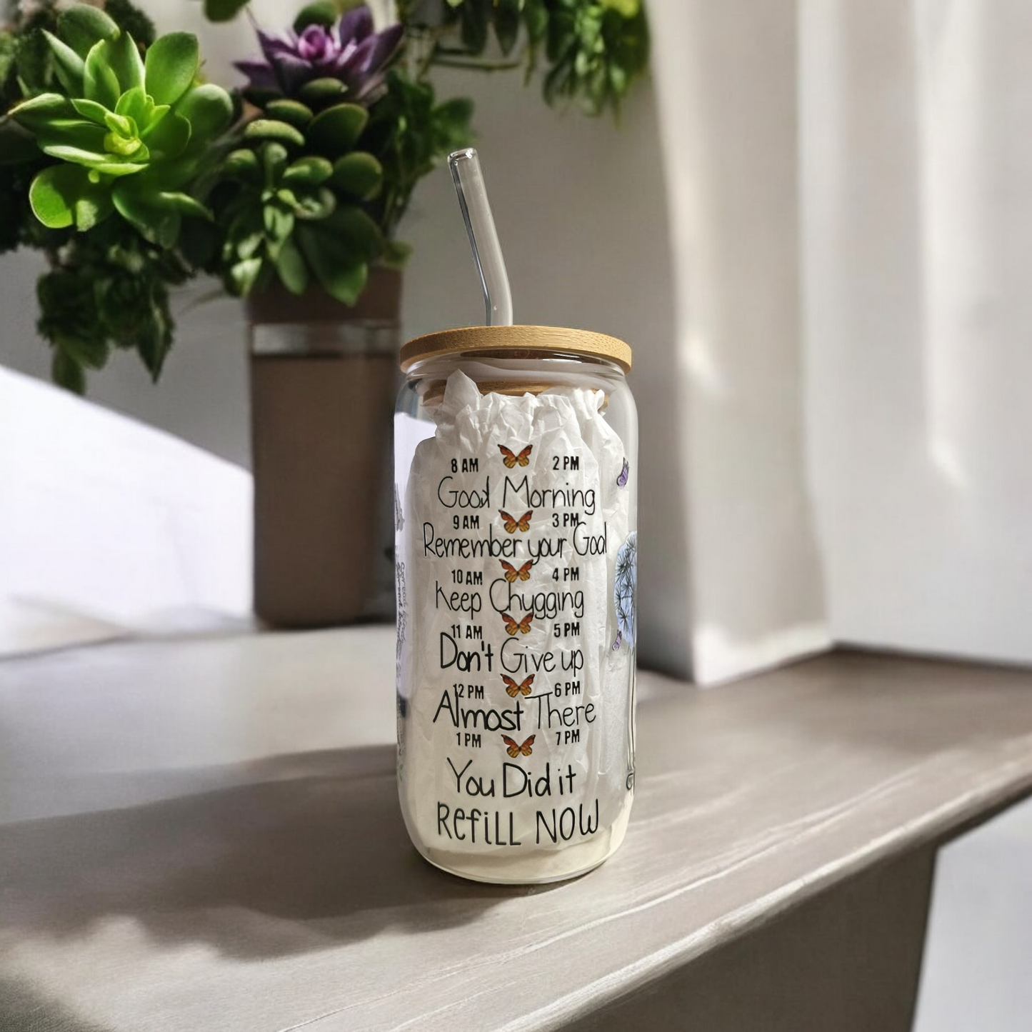 Verre en borosilicate 16 oz (473ml) - Morning Magic