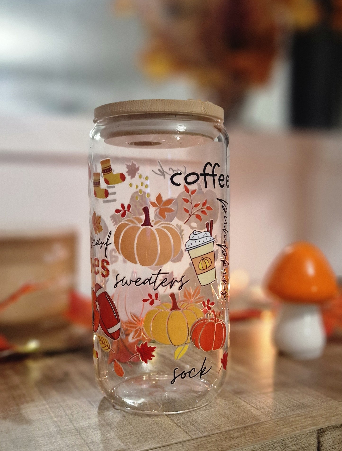 🍂 Verre 16 oz (473ml) – Fall Vibes 🍂 Édition Limitée