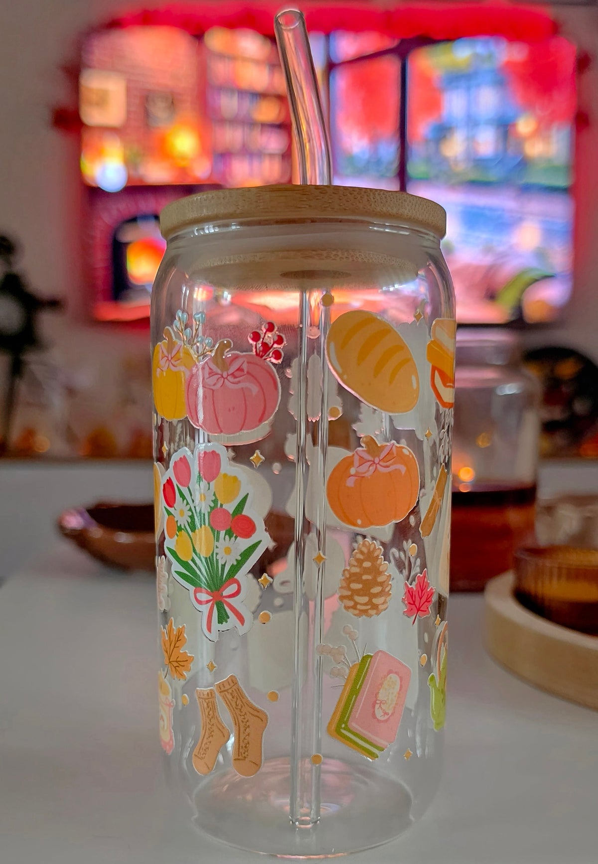 Verre 16 oz (473ml) - Bookish Autumn 📚