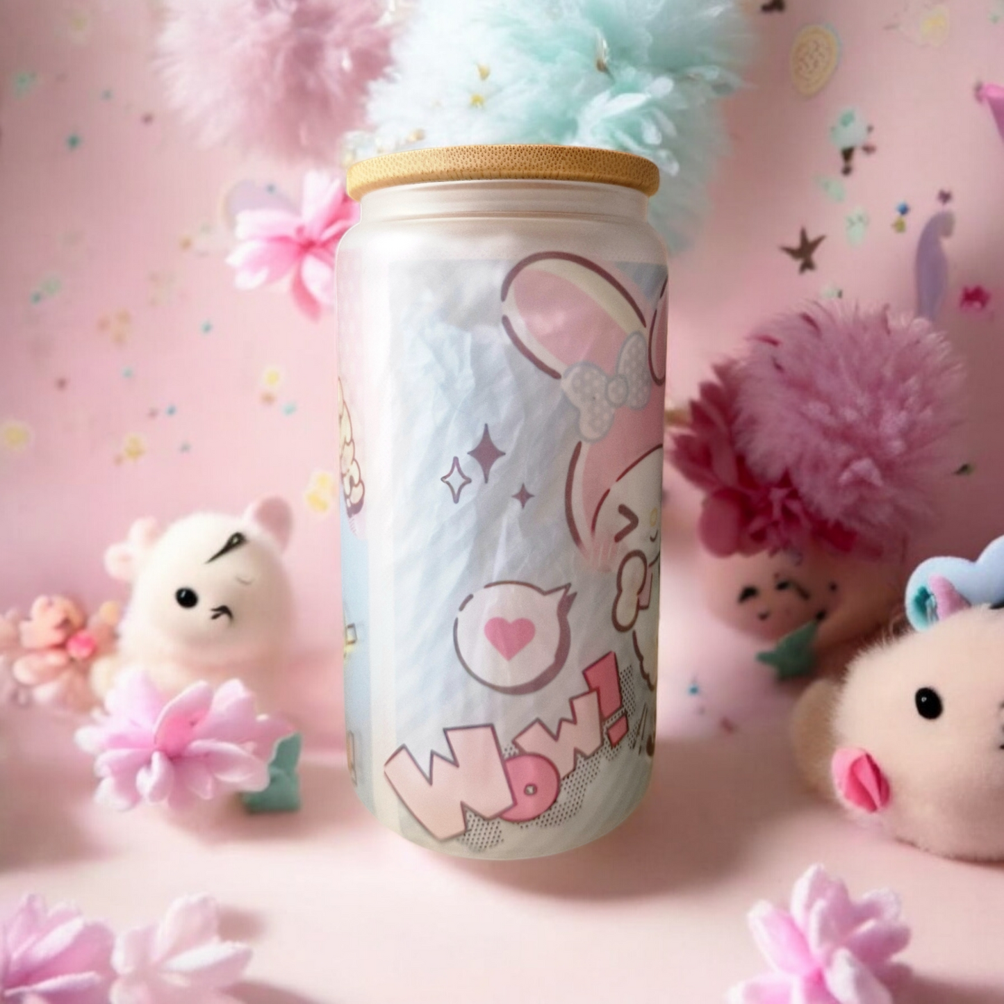 Verre Givré 16 oz (473ml) - Kuromi et Melody Édition Pastel