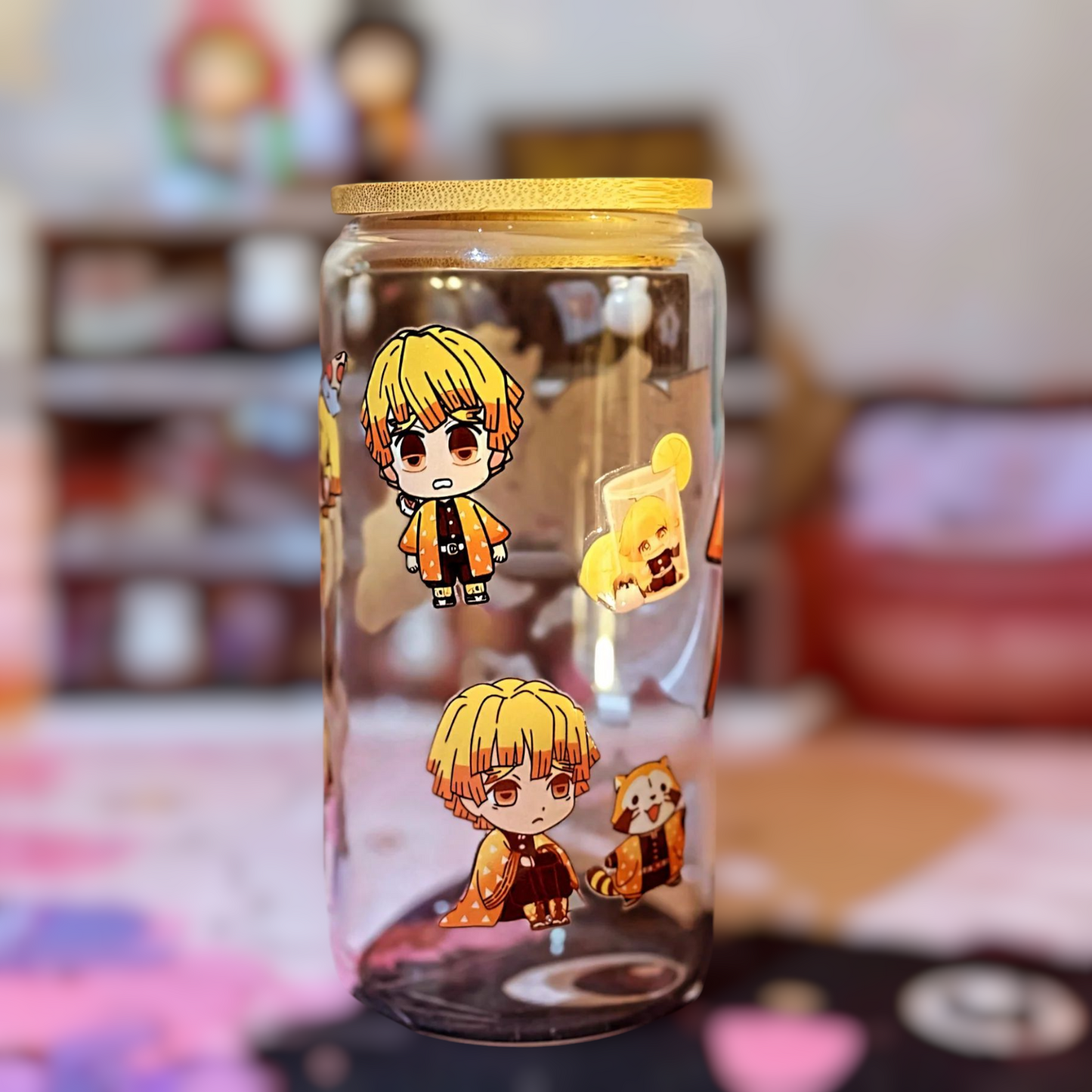 Verre 16 oz (473ml) - Zenitsu Demon Slayer Édition Limitée