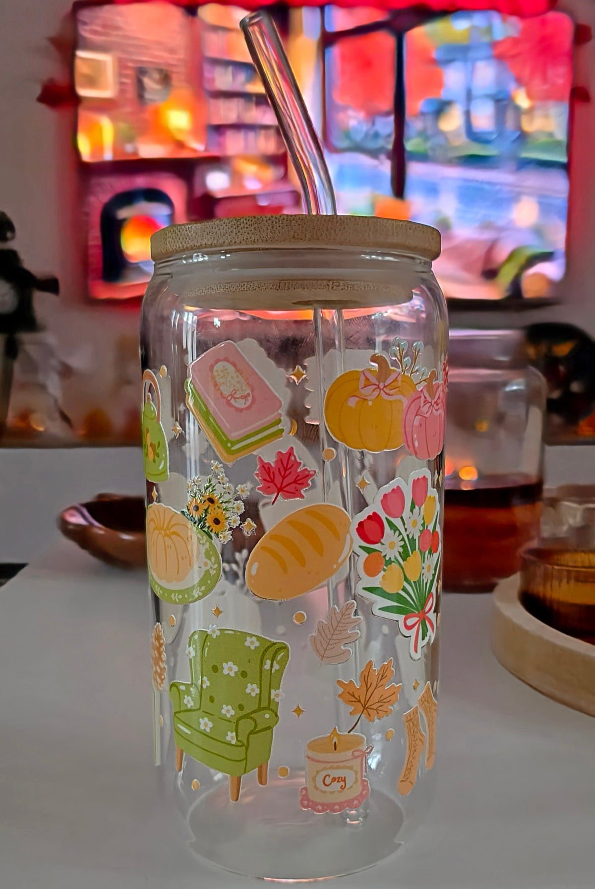 Verre 16 oz (473ml) - Bookish Autumn 📚