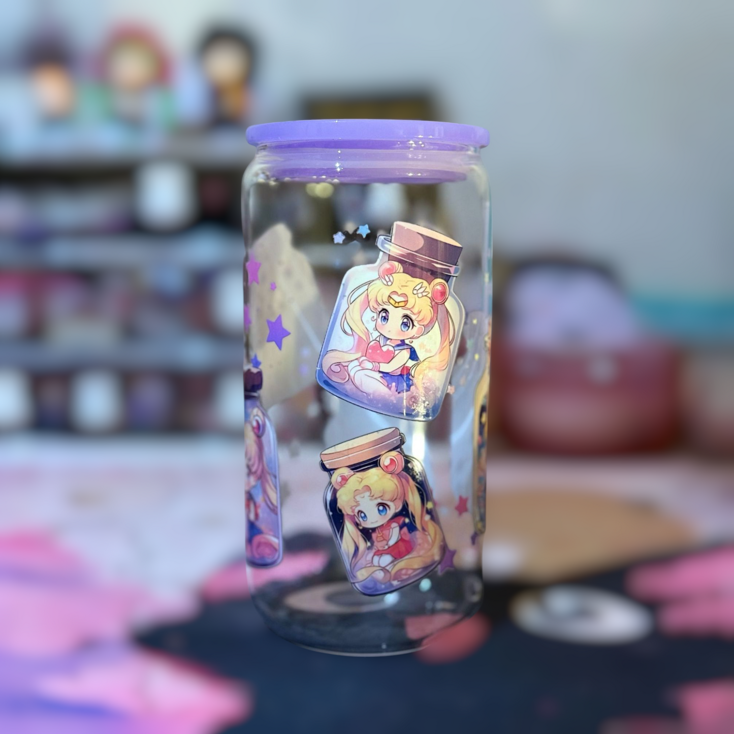 Verre 16 oz (473ml) - Chibi Moon Magie & Nostalgie Édition Limitée