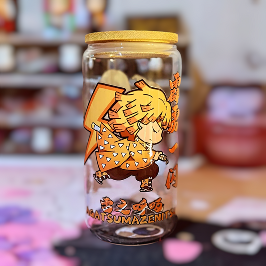 Verre 16 oz (473ml) - Zenitsu Demon Slayer Édition Limitée