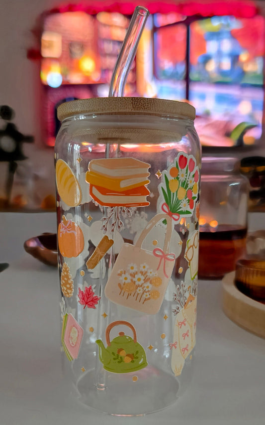 Verre 16 oz (473ml) - Bookish Autumn 📚
