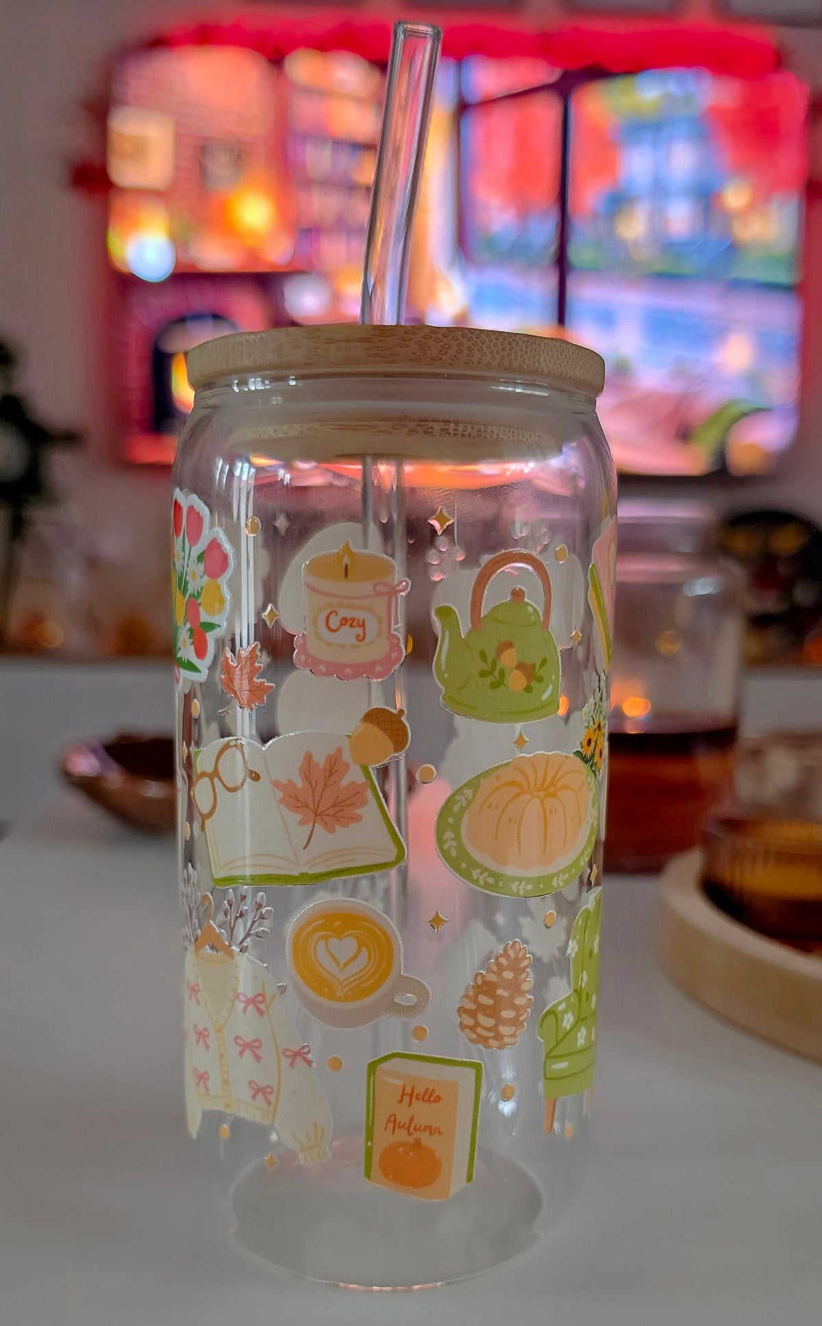 Verre 16 oz (473ml) - Bookish Autumn 📚