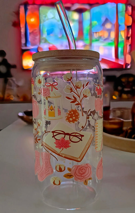 Verre 16 oz (473ml) - Pink Autumn